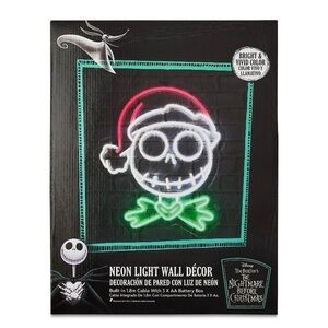 NIB. DISNEY The Nightmare Before Christmas Neon Light Wall Décor